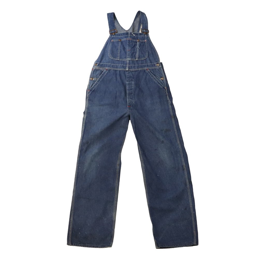 Vintage 50s Pay Day Denim Overalls Indigo RARE
